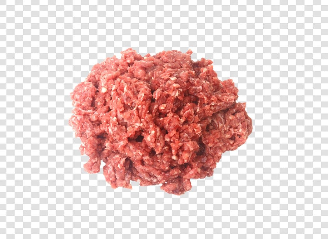 Alimento Carne Moída Crua Fresca Vermelha PNG com fundo transparente