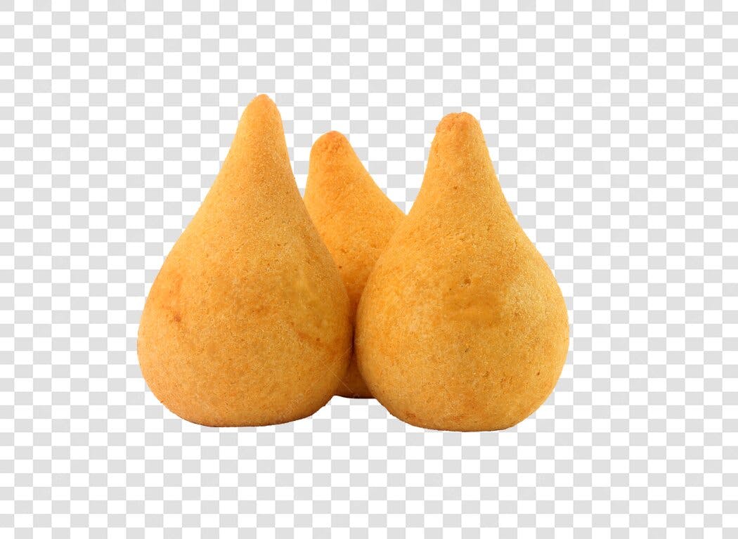 Comida Coxinhas Salgado Frito Dourado PNG com fundo transparente
