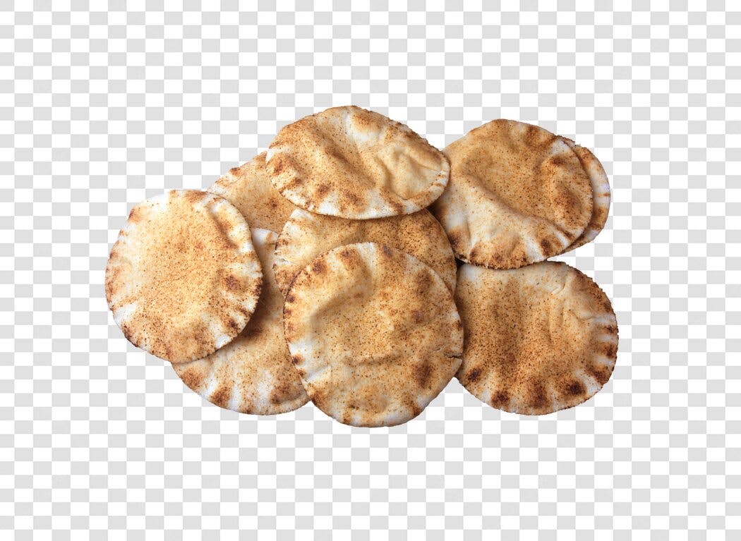 Pão Sírio Pita Empilhado Fresco Culinária Árabe PNG com fundo transparente