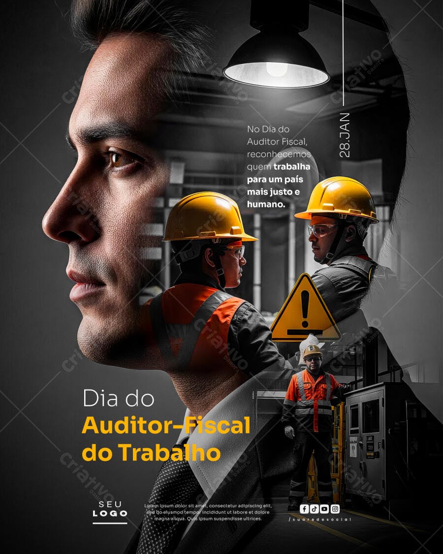 Post para Dia do Auditor-Fiscal do Trabalho PSD Editável