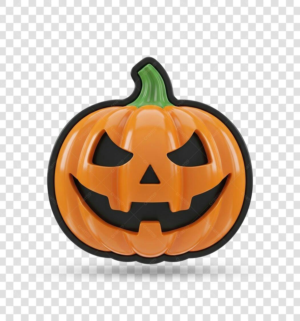 Ícone abóbora Halloween Jack-o-lantern 31 de Outubro PNG com fundo transparente