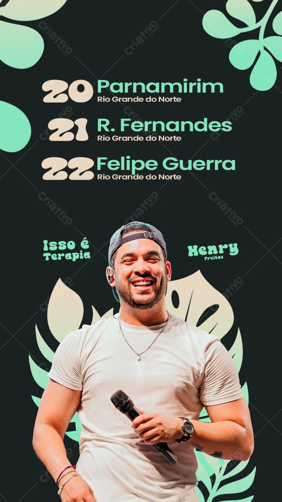 Flyer para Evento Musical Isso é Terapia PSD Editável