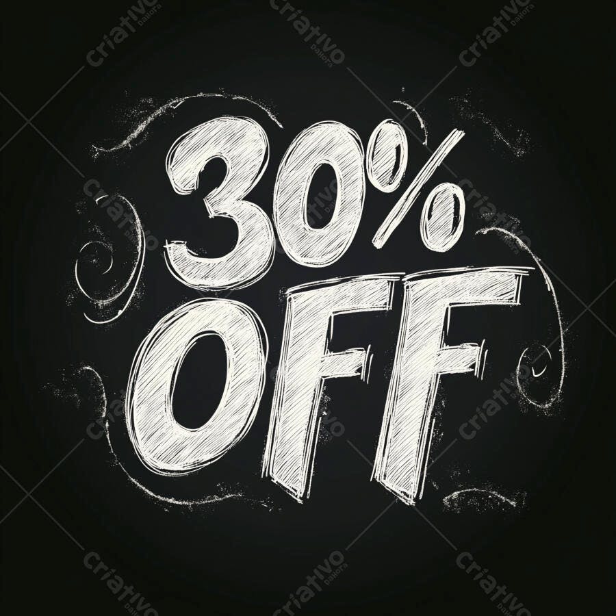 Oferta 30% desconto quadro negro giz branco estilo vintage
