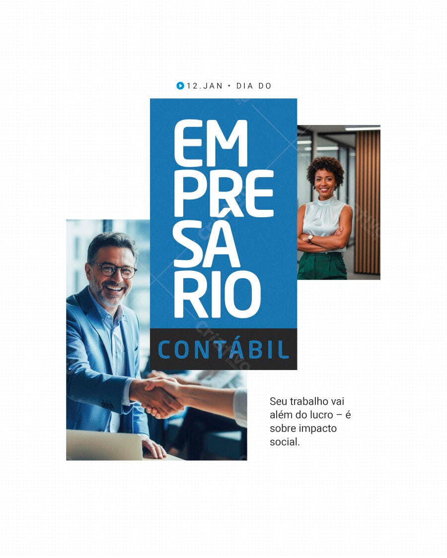 Flyer Dia do Empresário Contábil PSD Editável