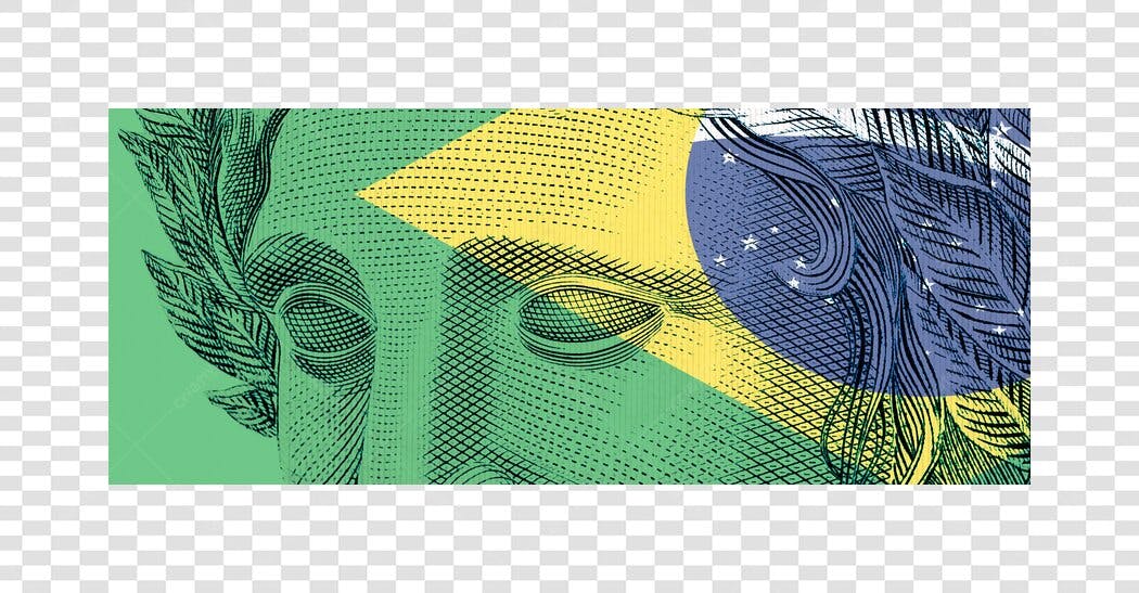 Ilustração Brasil Efígie da República Símbolo Nacional Verde Amarelo Azul PNG com fundo transparente