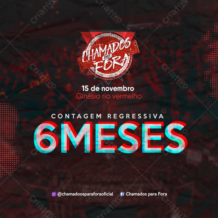 Post Instagram Chamados Para Fora 15 de Novembro PSD Editável