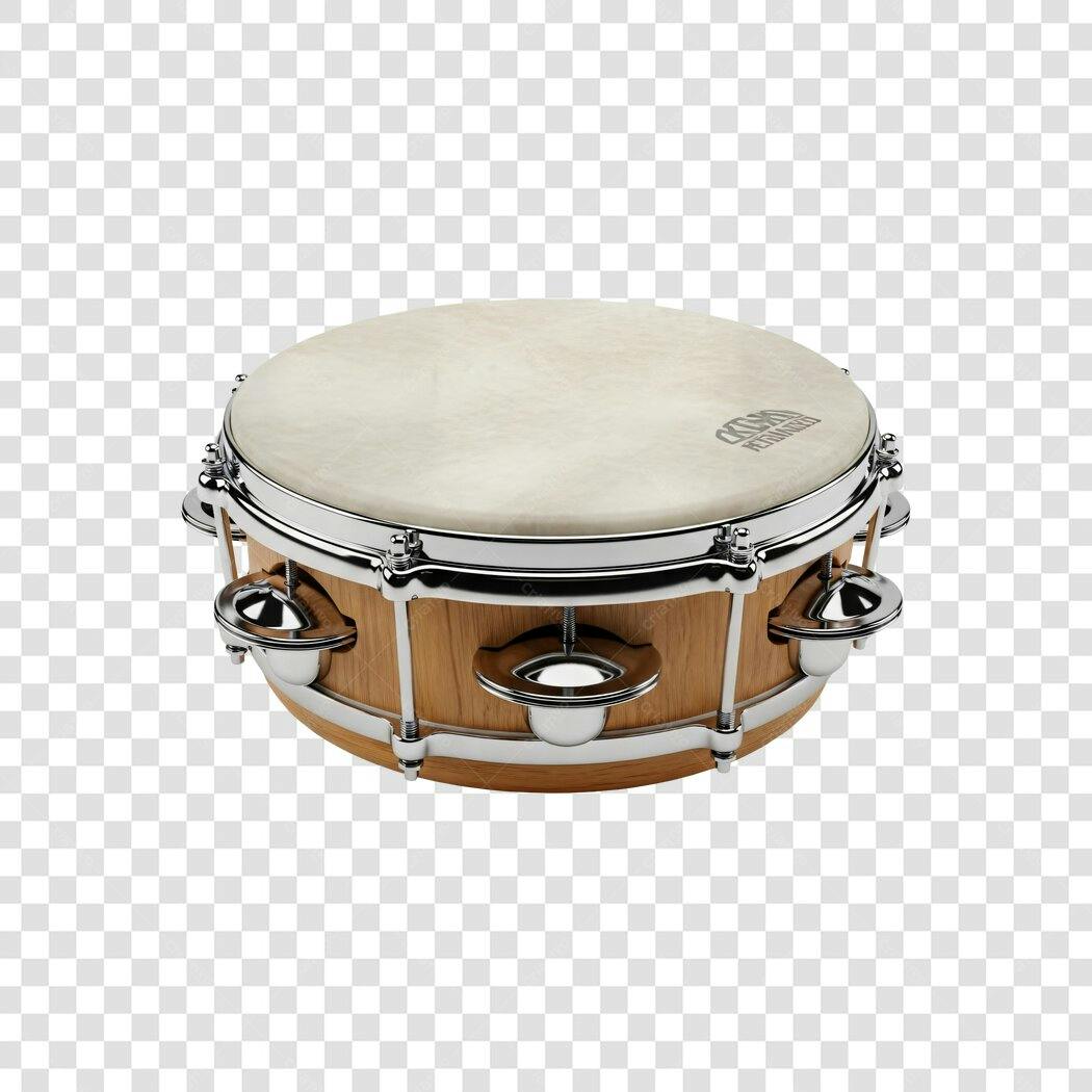 Foto Recortada Pandeiro Instrumento Musical PNG Fundo Transparente