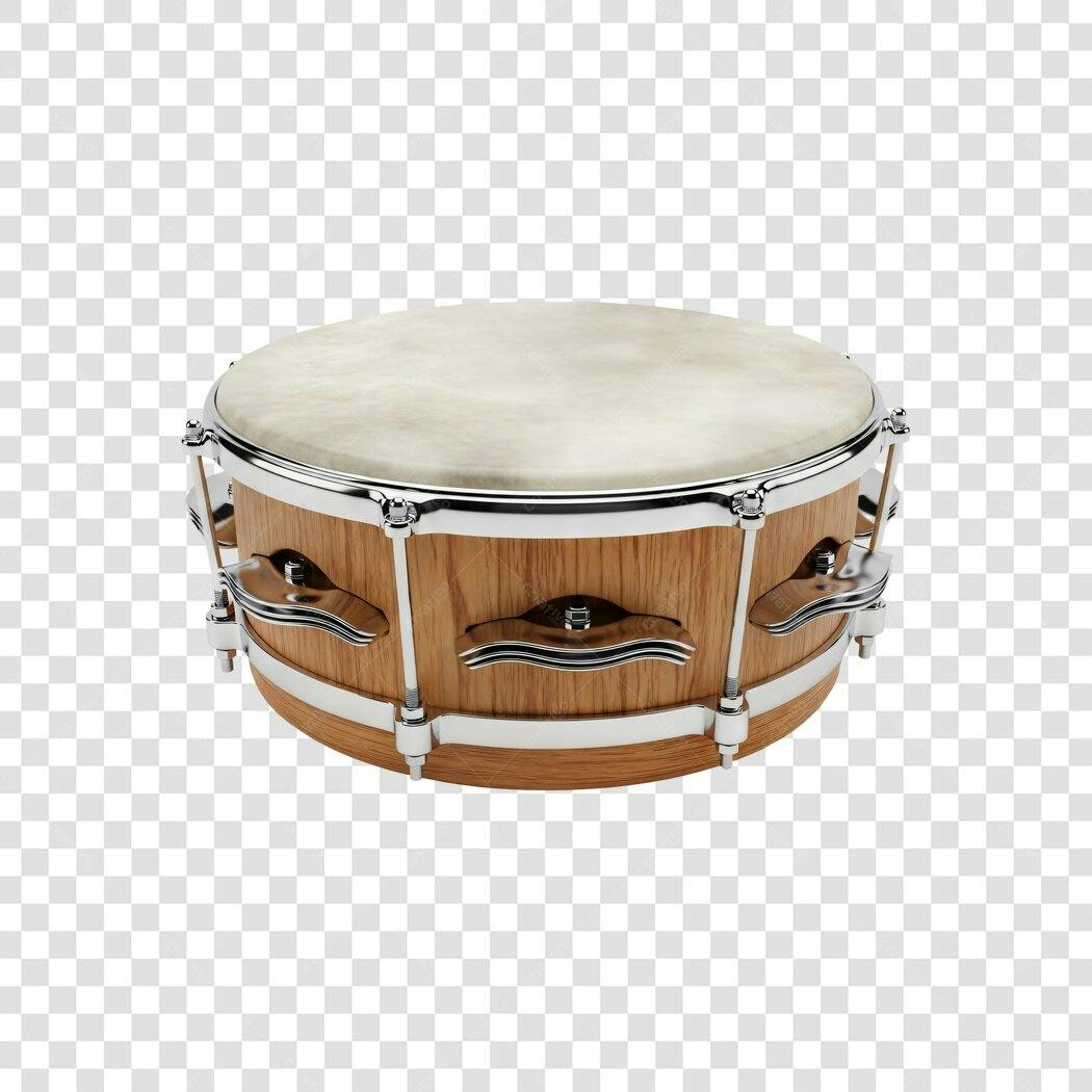 Foto Recortada Tambor Caixa Bateria Instrumento Musical PNG Fundo Transparente