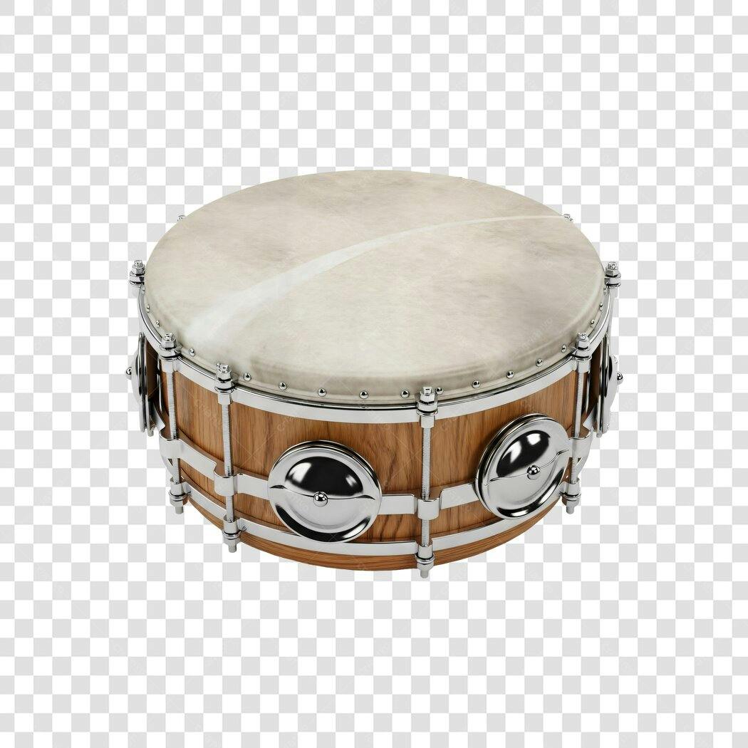 Foto Recortada Tambor Bateria Instrumento Musical PNG Fundo Transparente