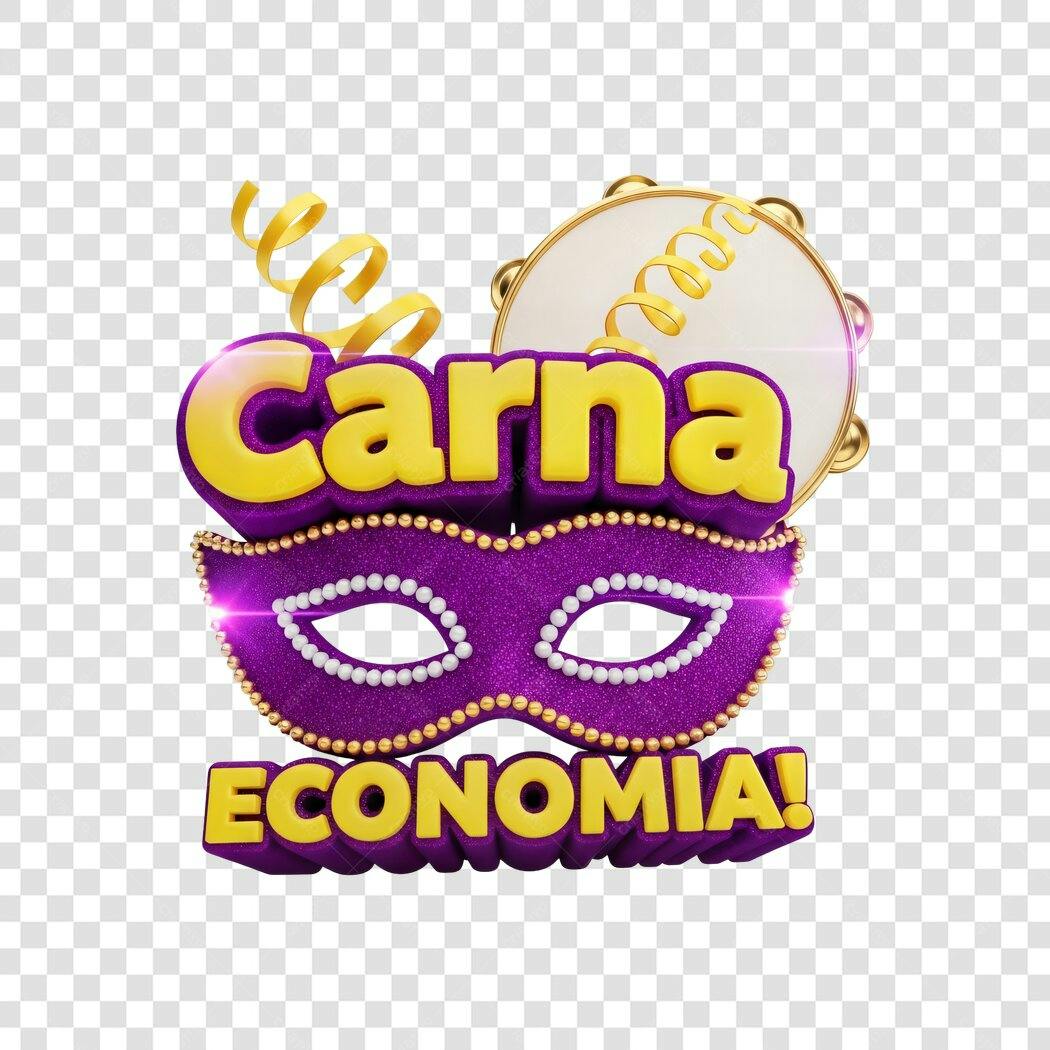 Elemento 3D Carnaval Economia Máscara Roxo PNG Fundo Transparente
