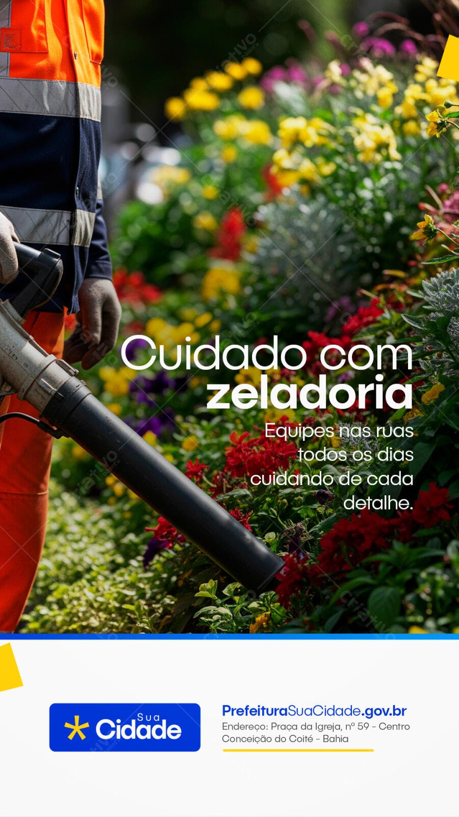 Post Instagram Zeladoria Pública Prefeitura PSD Editável