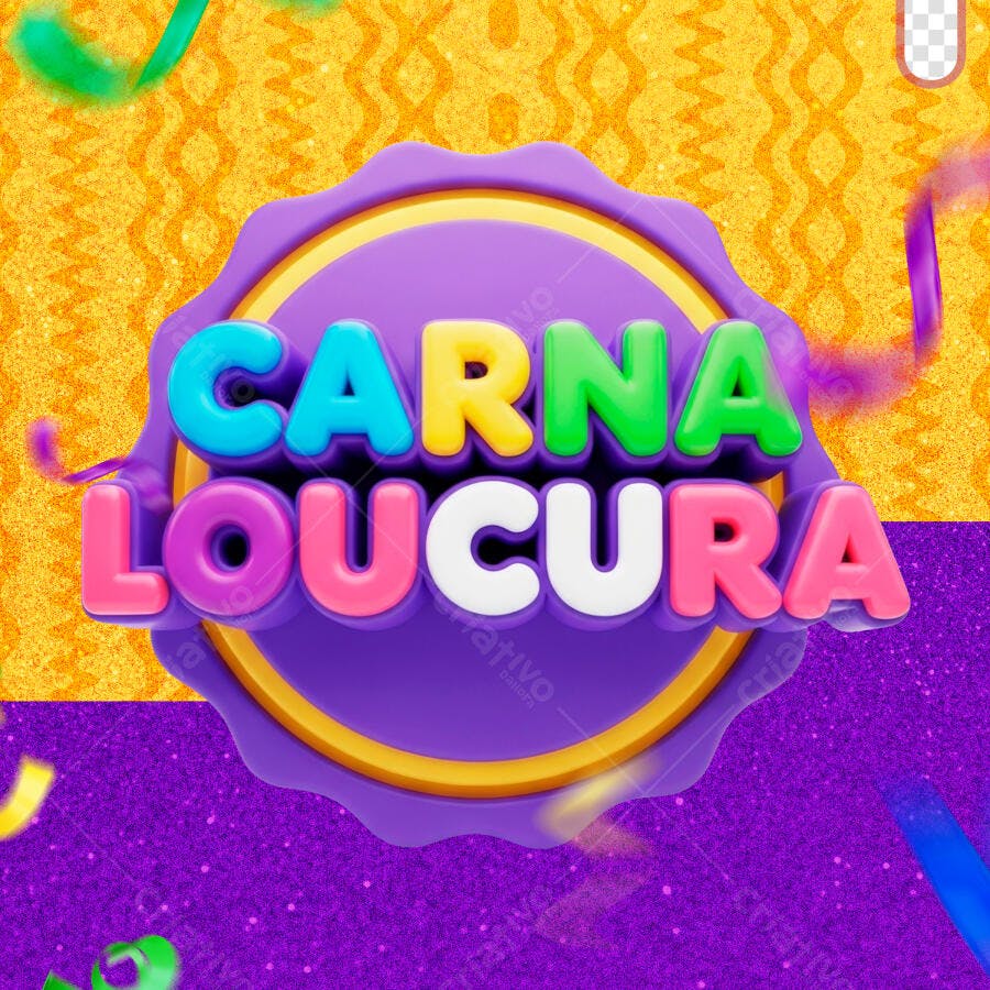 Post Instagram Carnaval Carnaloucura PSD Editável