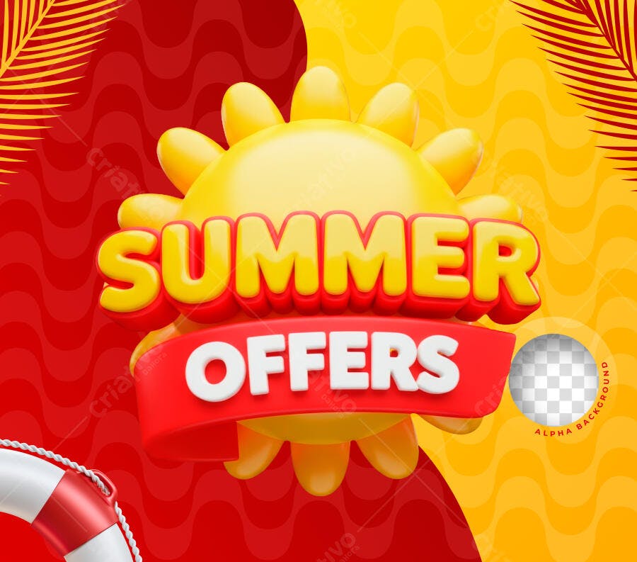 Post Instagram Summer Offers Verão PSD Editável