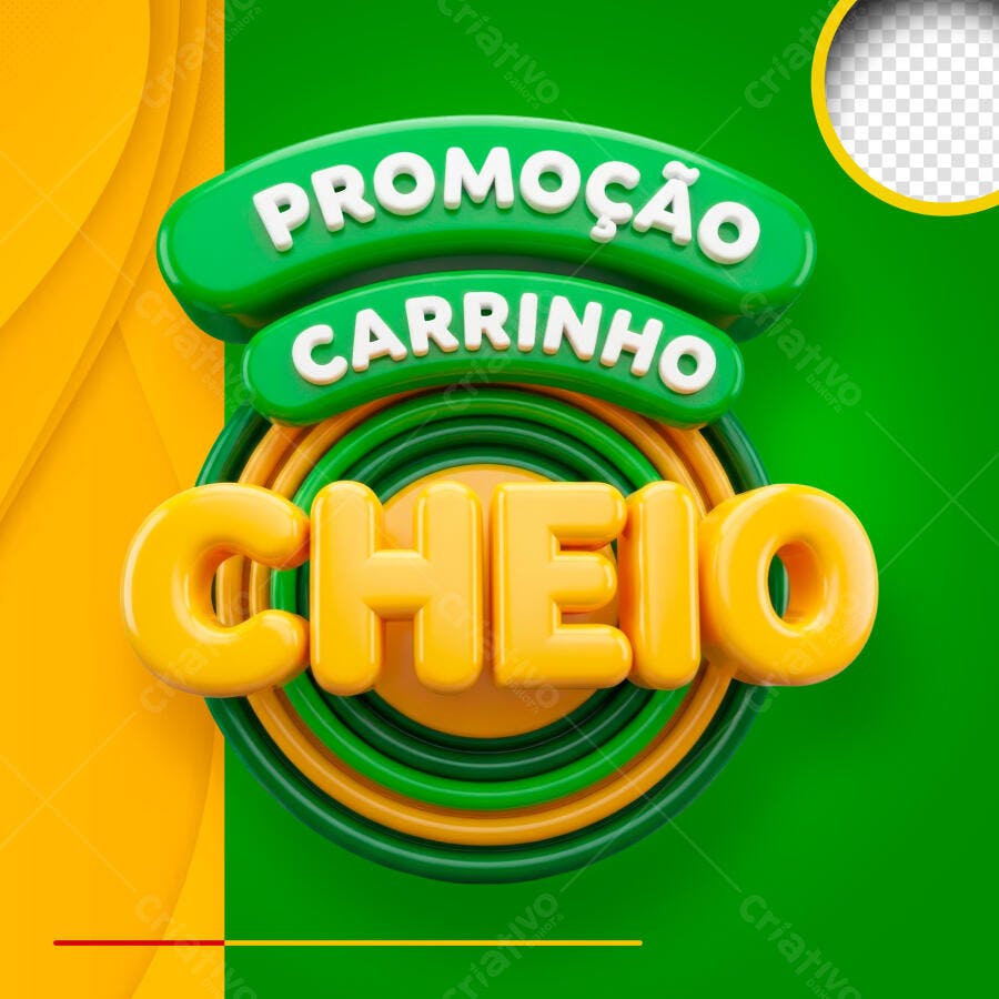 Promoção Carrinho Cheio E-commerce PSD Editável