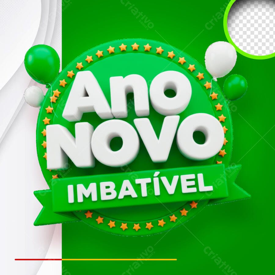 Ano Novo Imbatível PSD Editável Promoção Verde