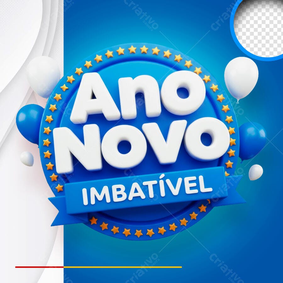 Post Ano Novo Imbatível PSD Editável