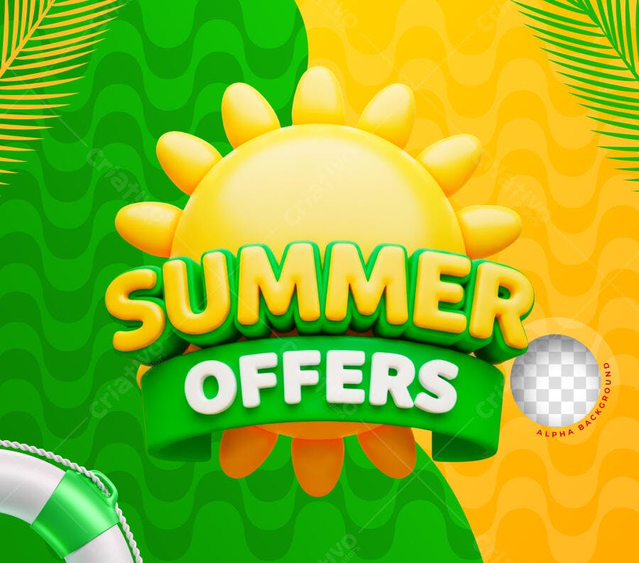 Post Instagram Verão Summer Offers PSD Editável