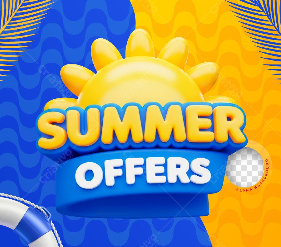 Summer Offers Verão Promoção PSD Editável