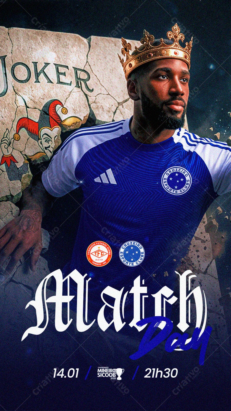 Post Instagram Match Day Futebol Clube PSD Editável