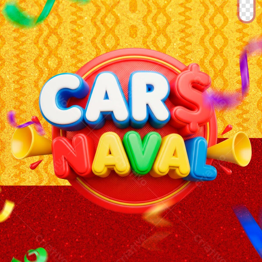 Carnaval Fevereiro Post Instagram PSD Editável
