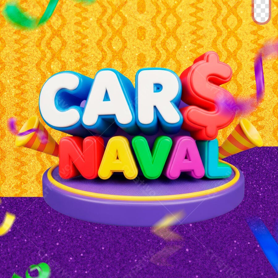 Carnaval Bloco de Rua Post Instagram PSD Editável