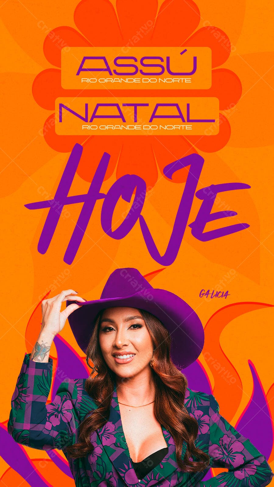 Template Canva Story Show Musical Sertanejo Hoje Editável