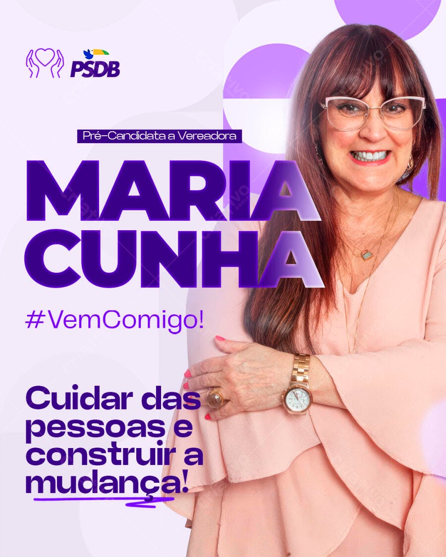 Flyer Campanha Política Vereadora PSD Editável