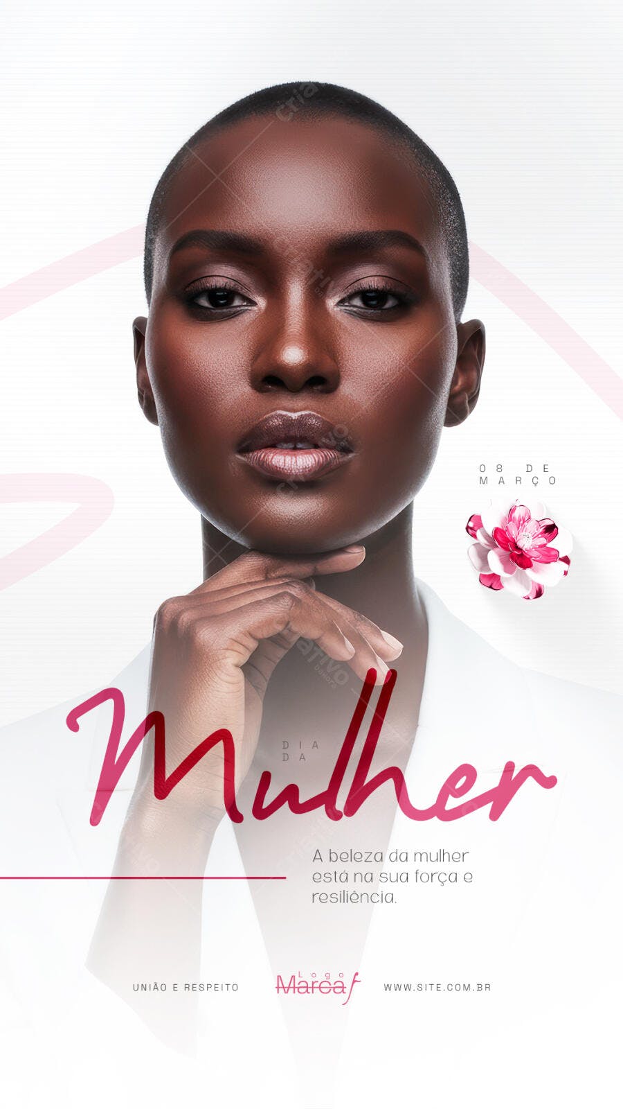 Story Instagram Dia Internacional da Mulher 8 de Março PSD Editável
