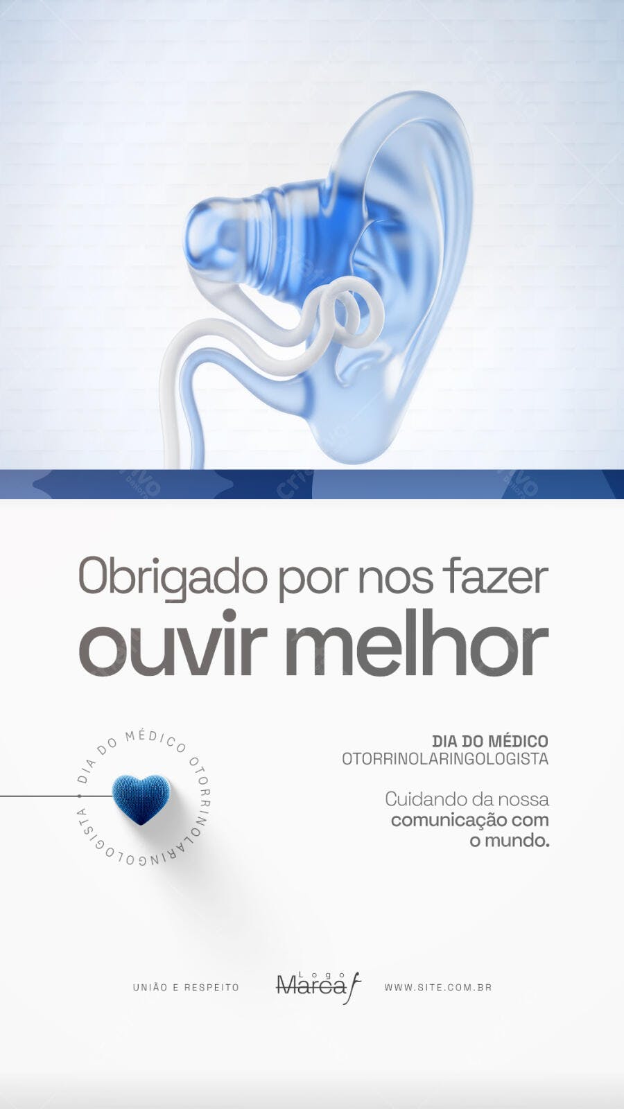 Story Dia do Médico Otorrinolaringologista PSD Editável