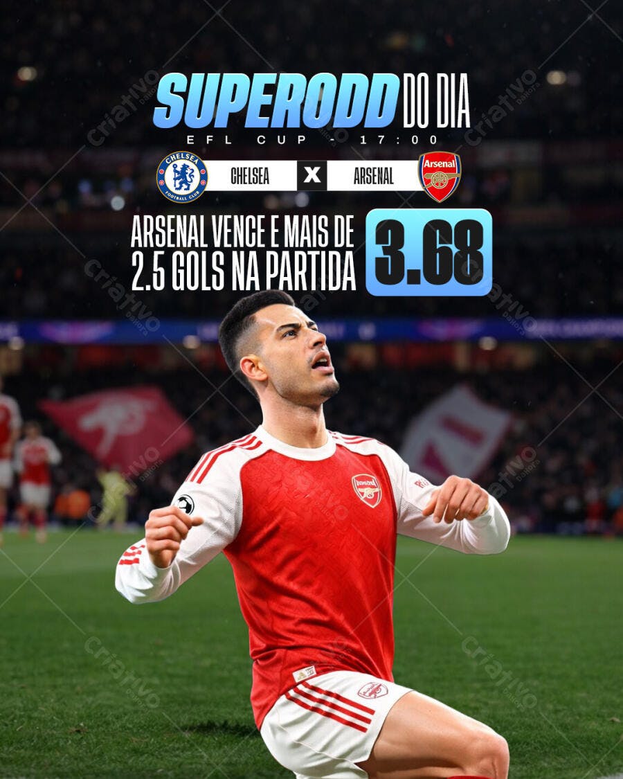 Post Instagram Apostas Esportivas Futebol PSD Editável