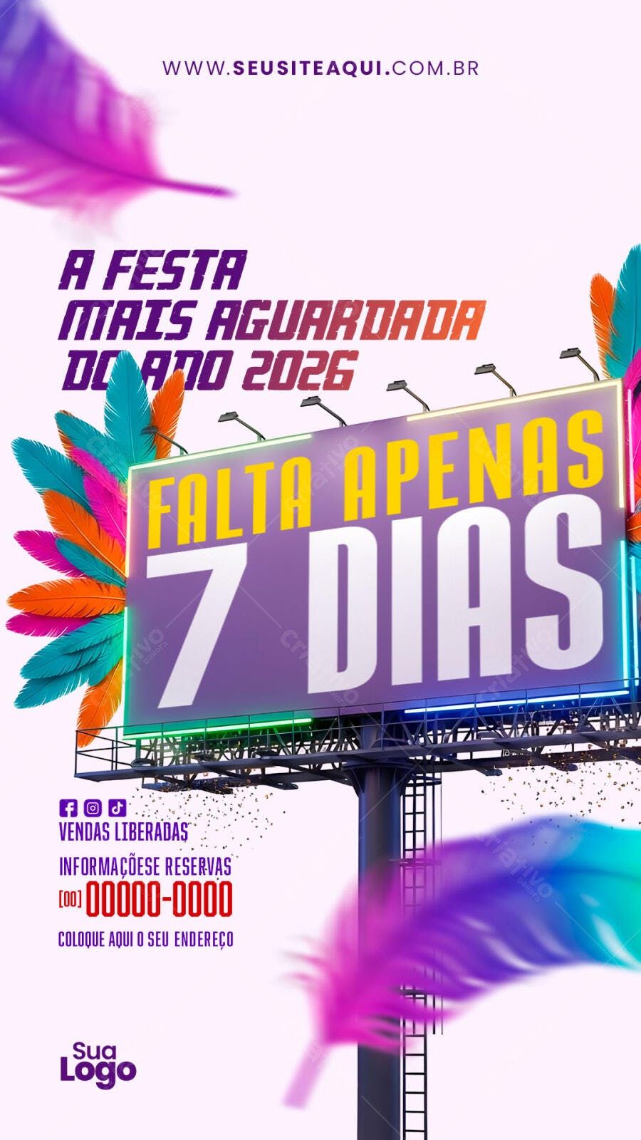 Story Instagram Contagem Regressiva Evento PSD Editável