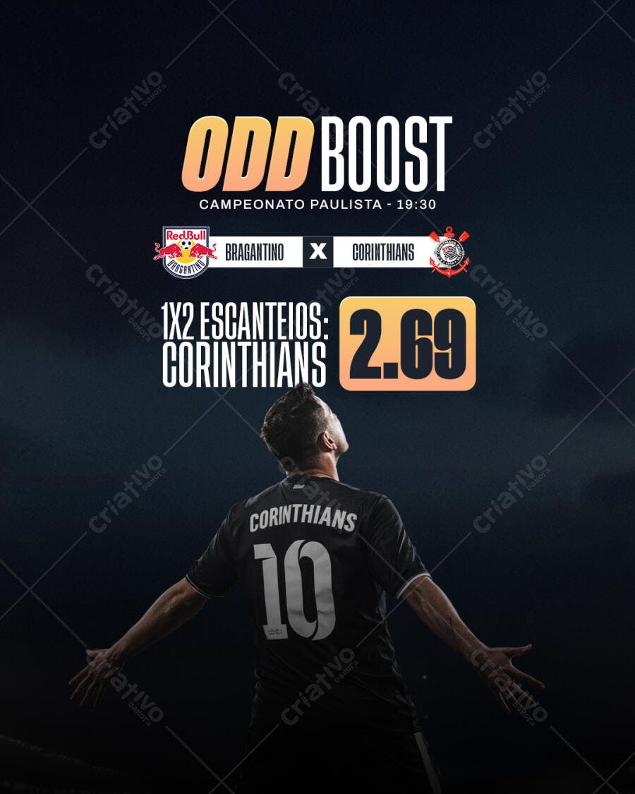 Post Instagram Apostas Esportivas Futebol PSD Editável