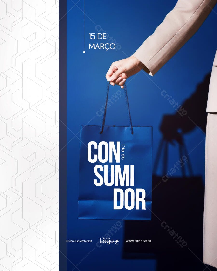 Post Instagram Dia do Consumidor 15 de Março PSD Editável