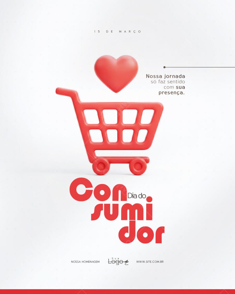 Post Dia do Consumidor Março E-commerce PSD Editável