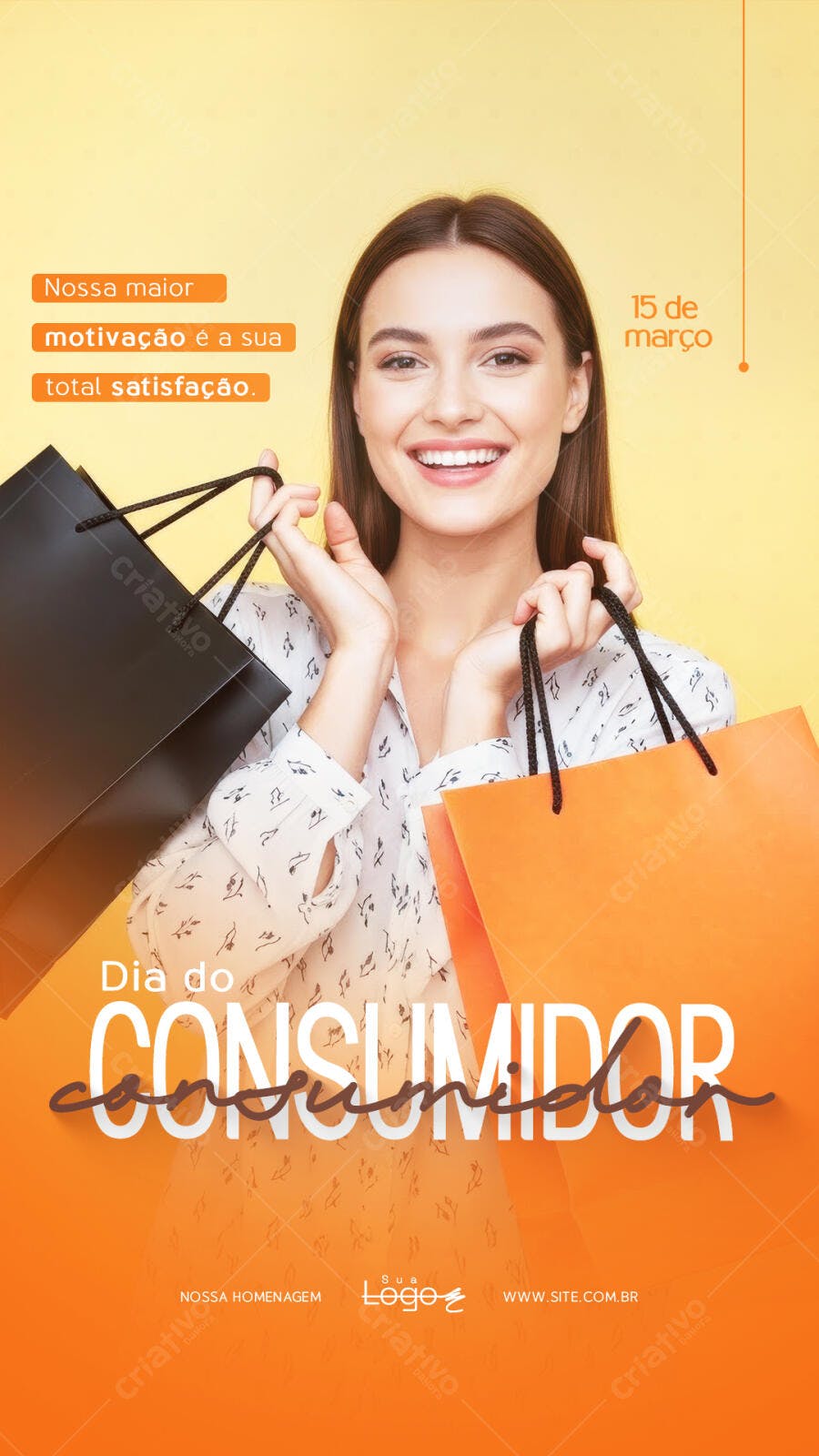 Story Dia do Consumidor Março Loja Varejo PSD Editável
