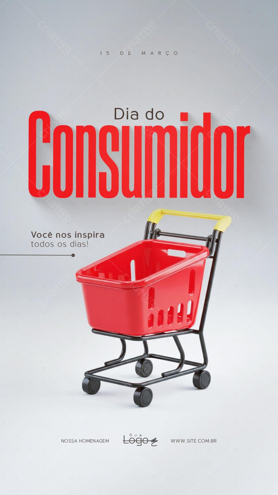 Story Dia do Consumidor Varejo Supermercado PSD Editável