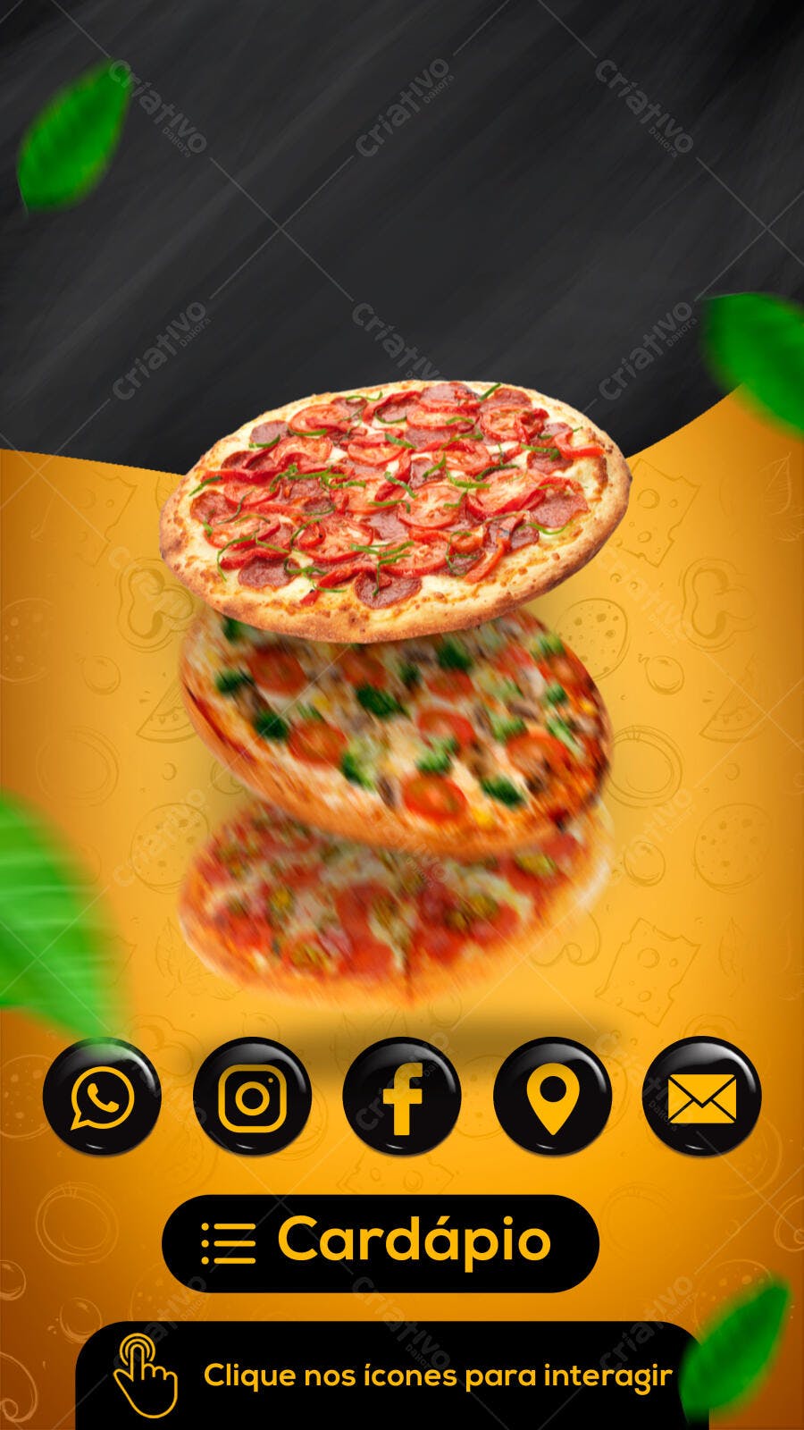 Cardápio Digital Pizzaria Delivery PSD Editável