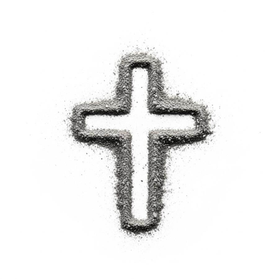 Foto Cruz de Cinzas Quarta-feira de Cinzas Religião Cristã