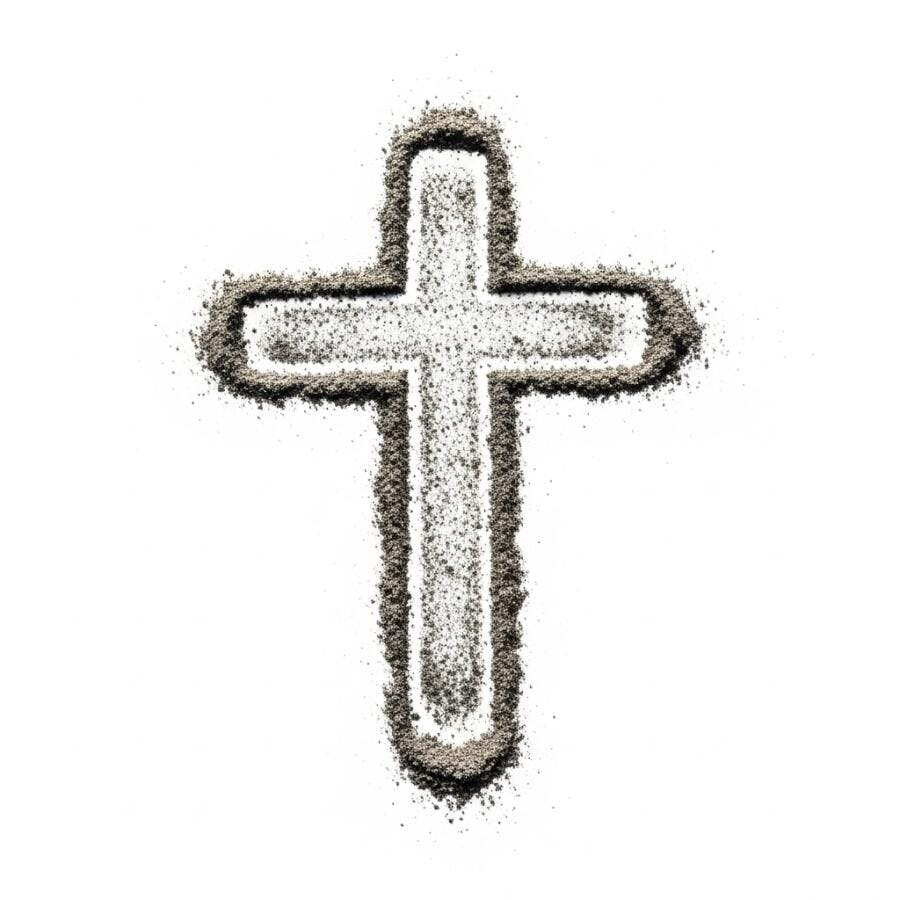 Foto Cruz de Cinzas Quarta-feira de Cinzas Religiosa