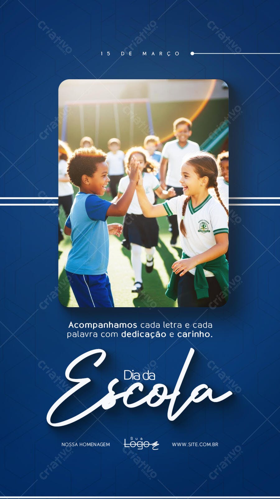 Story Dia da Escola 15 de Março Educação PSD Editável