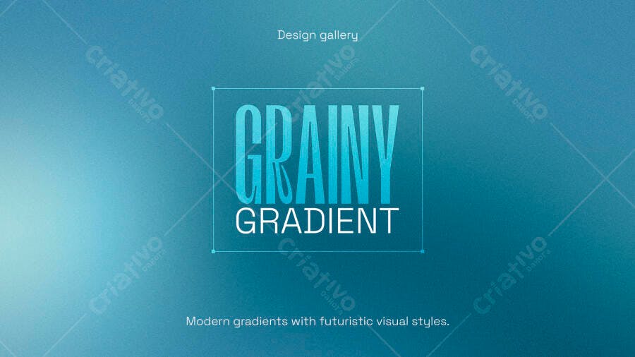 Fundo Gradiente Granulado Azul Moderno PSD Editável