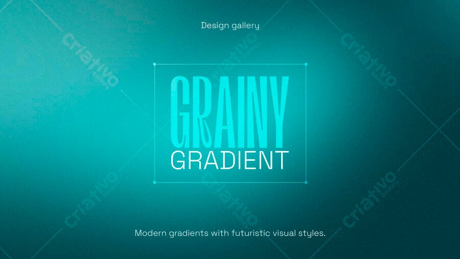 Template Gradiente Granulado Azul Turquesa PSD Editável