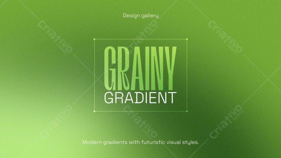 Fundo Gradiente Granulado Verde PSD Editável