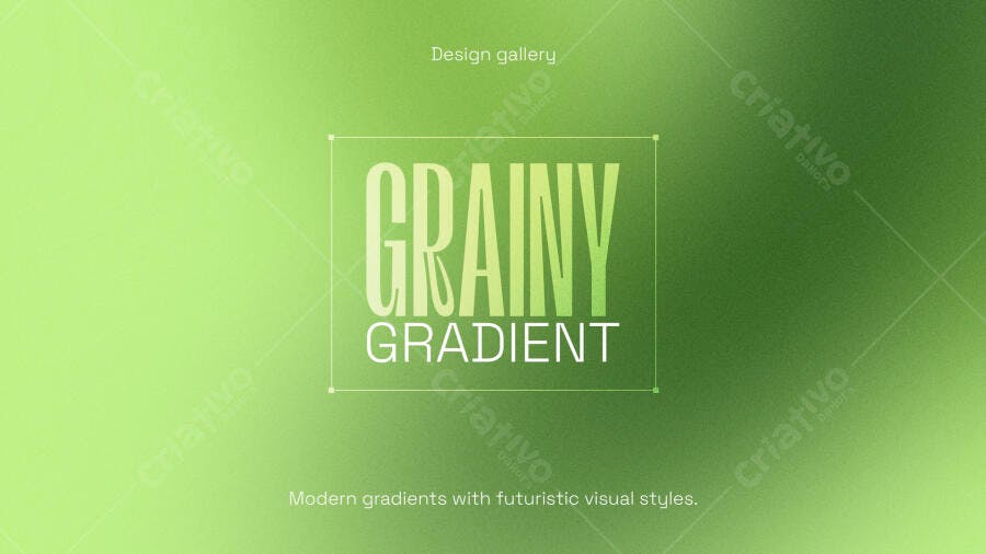 Fundo Gradiente Granulado Verde Moderno PSD Editável