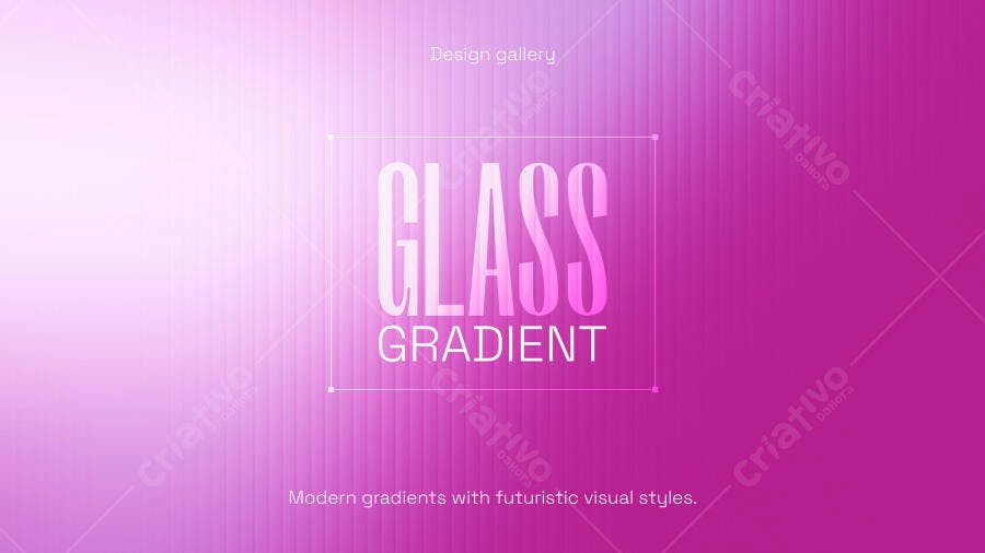 Fundo Gradiente Rosa Roxo Estilo Glassmorphism PSD Editável