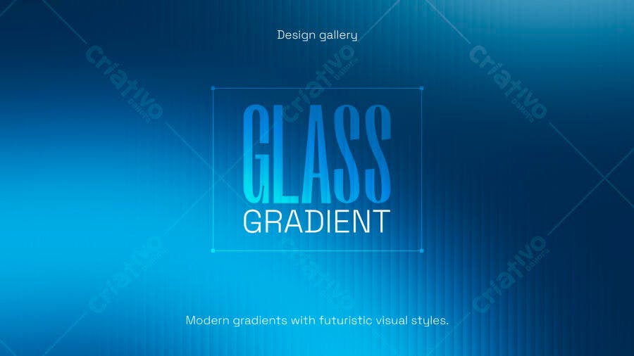 Fundo Gradiente Azul Moderno Estilo Glassmorphism PSD Editável