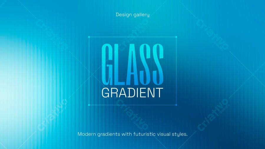 Capa Apresentação Tecnologia Gradiente Azul PSD Editável