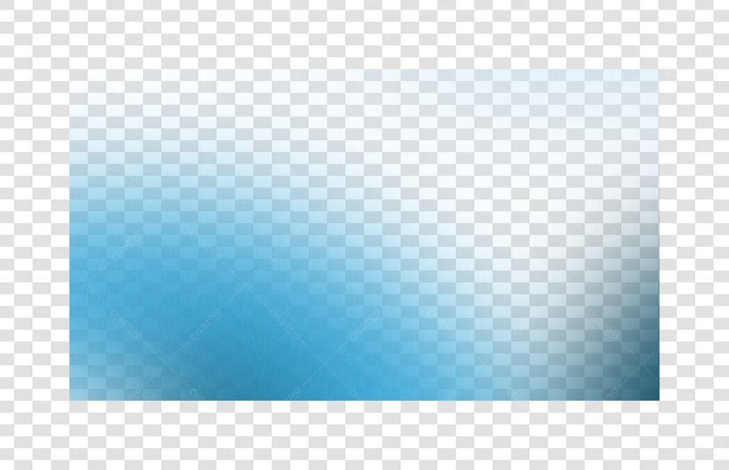Elemento Decorativo Gradiente Azul Transparente PNG Fundo Transparente