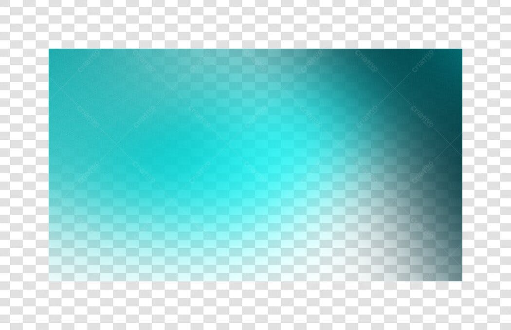 Elemento Decorativo Fundo Gradiente Azul Turquesa PNG Fundo Transparente