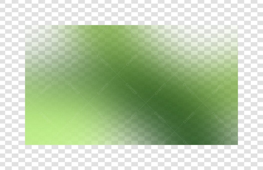 Elemento Decorativo Fundo Verde Degradê Borrado PNG Transparente